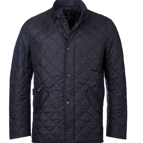 BARBOUR Flyweight Chelsea Quilted Jacket in Navy Blue MSRP$250 British Luxury-L - Picture 3 of 7